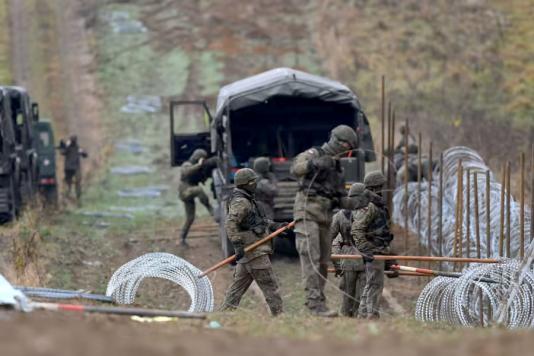 Барьер на границе с Россией
